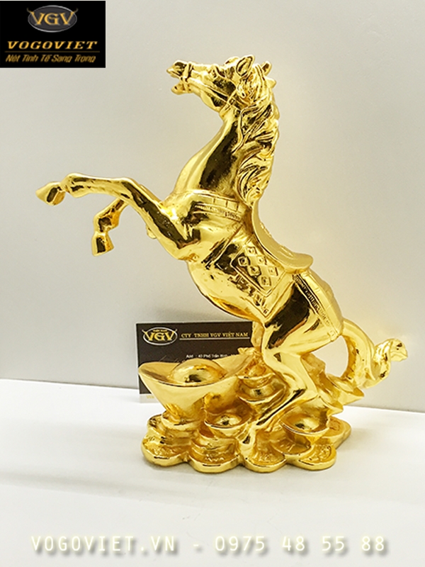 Ngựa Phong Thủy mạ vàng sản phẩm cao cấp quà tặng độc đáo